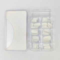 Milky White Artificial Nails (Pack Of 100)