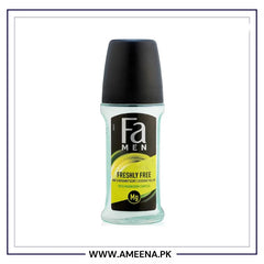 Fa Deodorant Roll On Men Freshly Free Mint & Bergamot Scent - 50ml