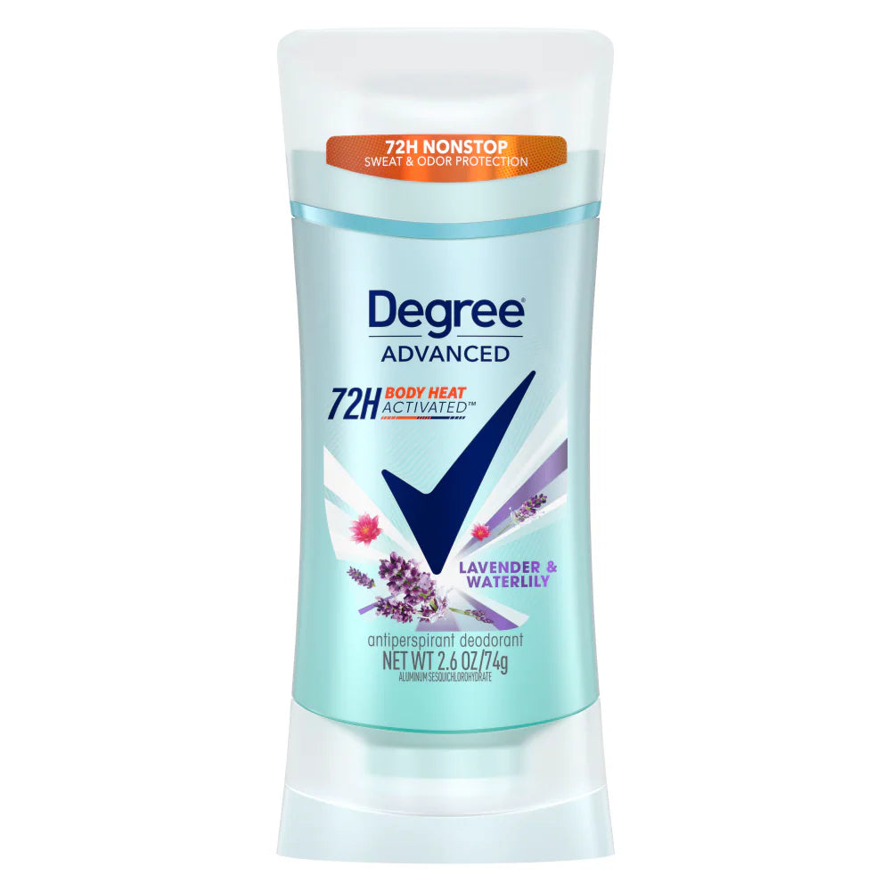 Degree Advanced Women's Deodorant Stick Lavender & Waterlily - 74g