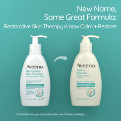 Aveeno Calm + Restore Oat Repairing Lotion – For Sensitive & Dry Skin - 312ml