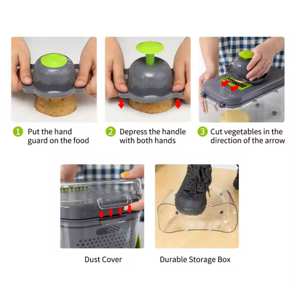 22 in 1 Multifunction Vegetable Chopper Fruit Slicer Mandoline Slicer Cutter