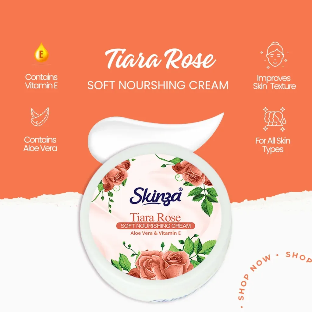 Skinza Tiara Rose Nourishing Cream - 150ml