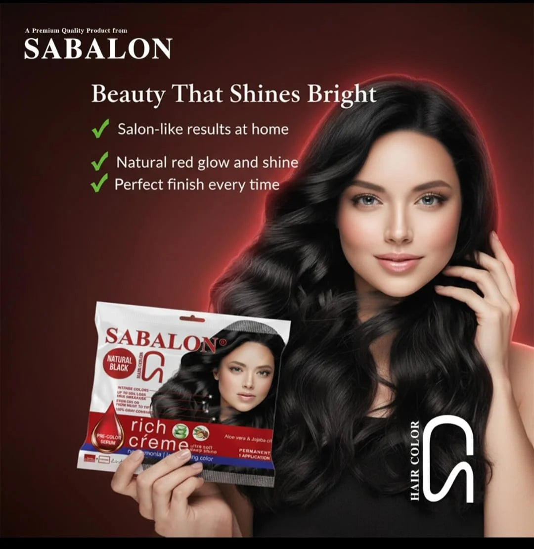 Sabalon rich cream hair color sachet