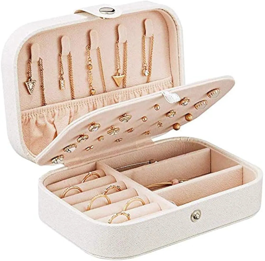 Velvet Multi‑function Jewelry Storage Box