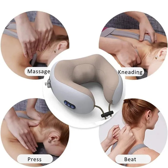 Portable U-shaped Electric Neck Massager Pillow