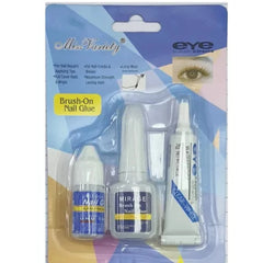 Miss Variety Brush On Nail Glues & Eye Lash Glue (3 Pcs)