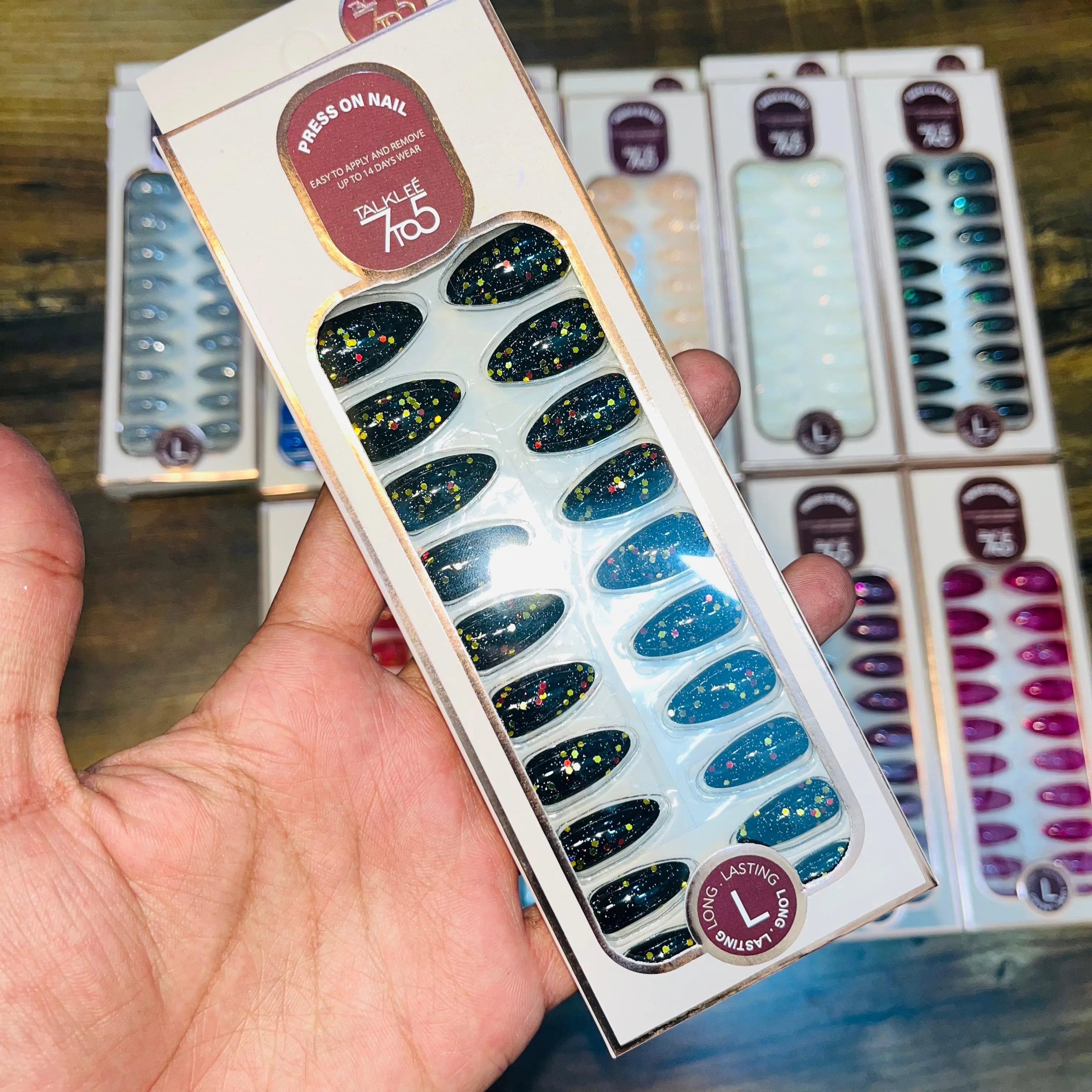 7To5 Talklee Press On nails Artifical Nails With Free Stickers