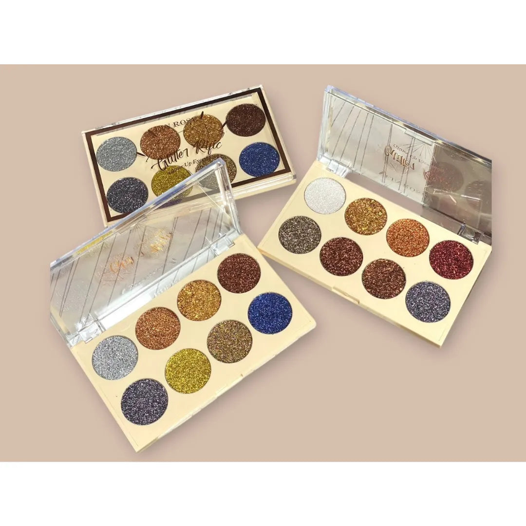 Miss Rose Glitter Magic Eyeshadow Palette -  8‑Color