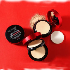 Emelie 2 In 1 Matte Maker 24 Face Compact Long-wear