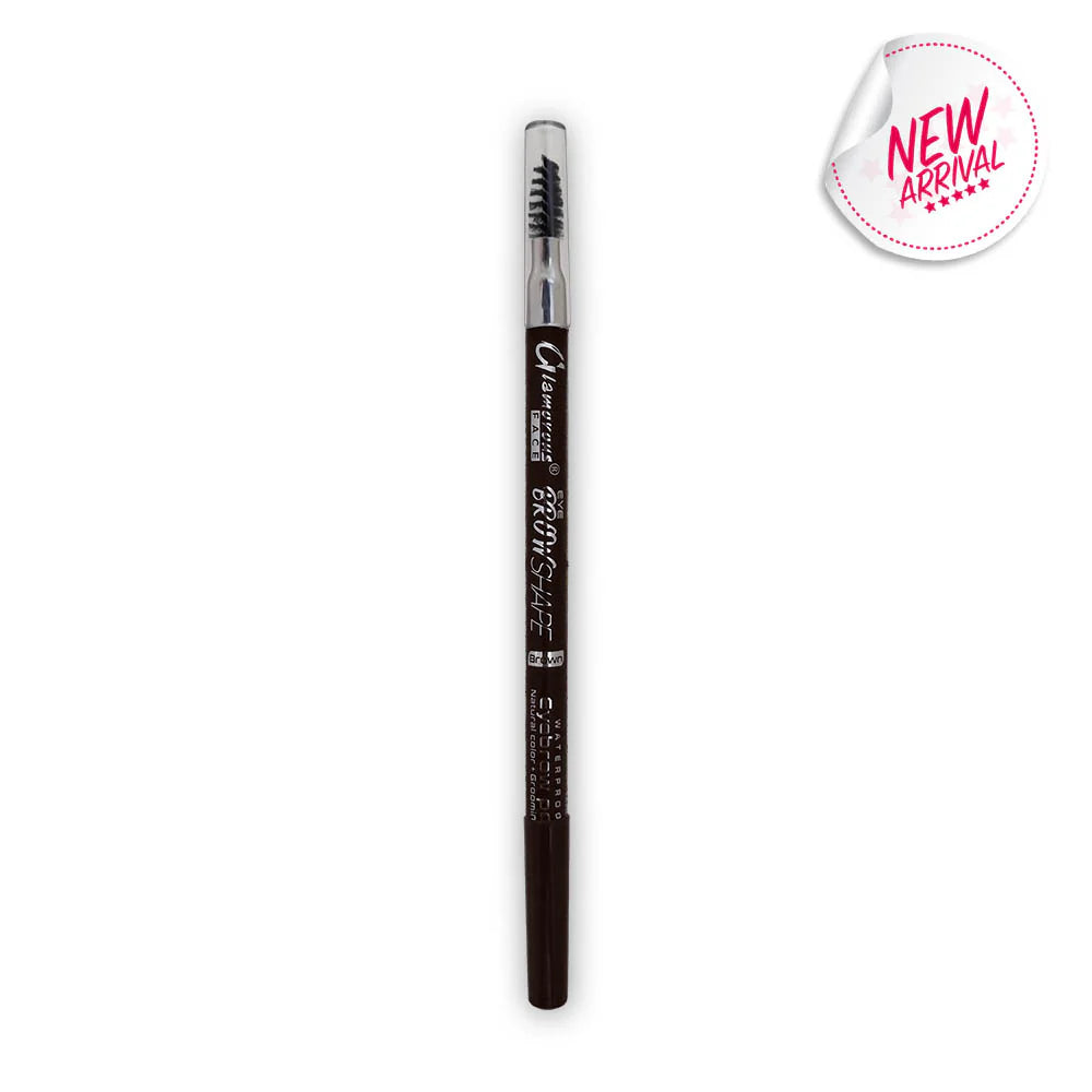 Glamorous Face Waterproof Eyebrow Pencil With Brush (2 Shades)