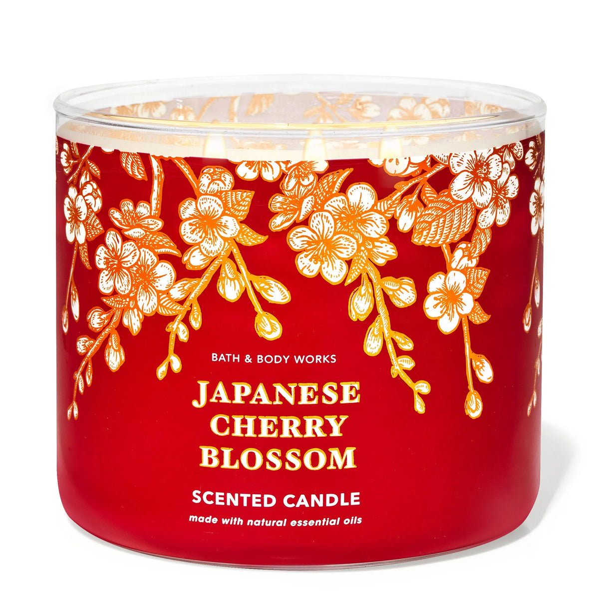 Bath & Body Works Japanese Cherry Blossom 3-Wick Candle 411g