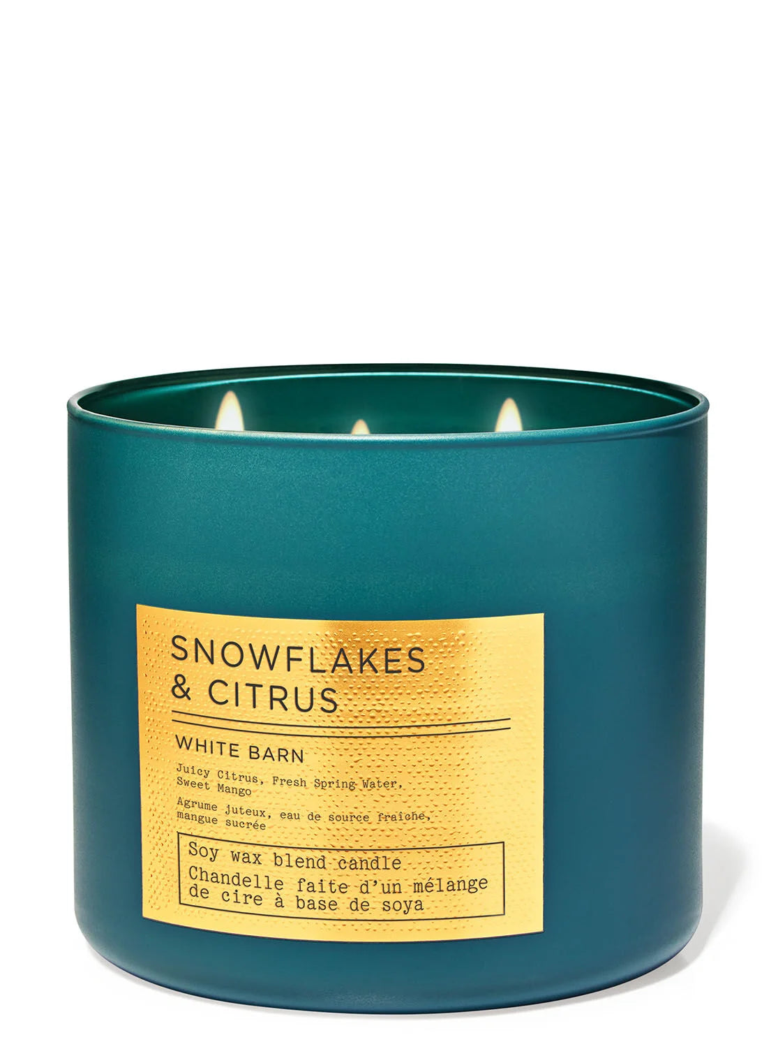 Bath & Body Works Snowflakes Citrus 3-Wick  Candle 411g