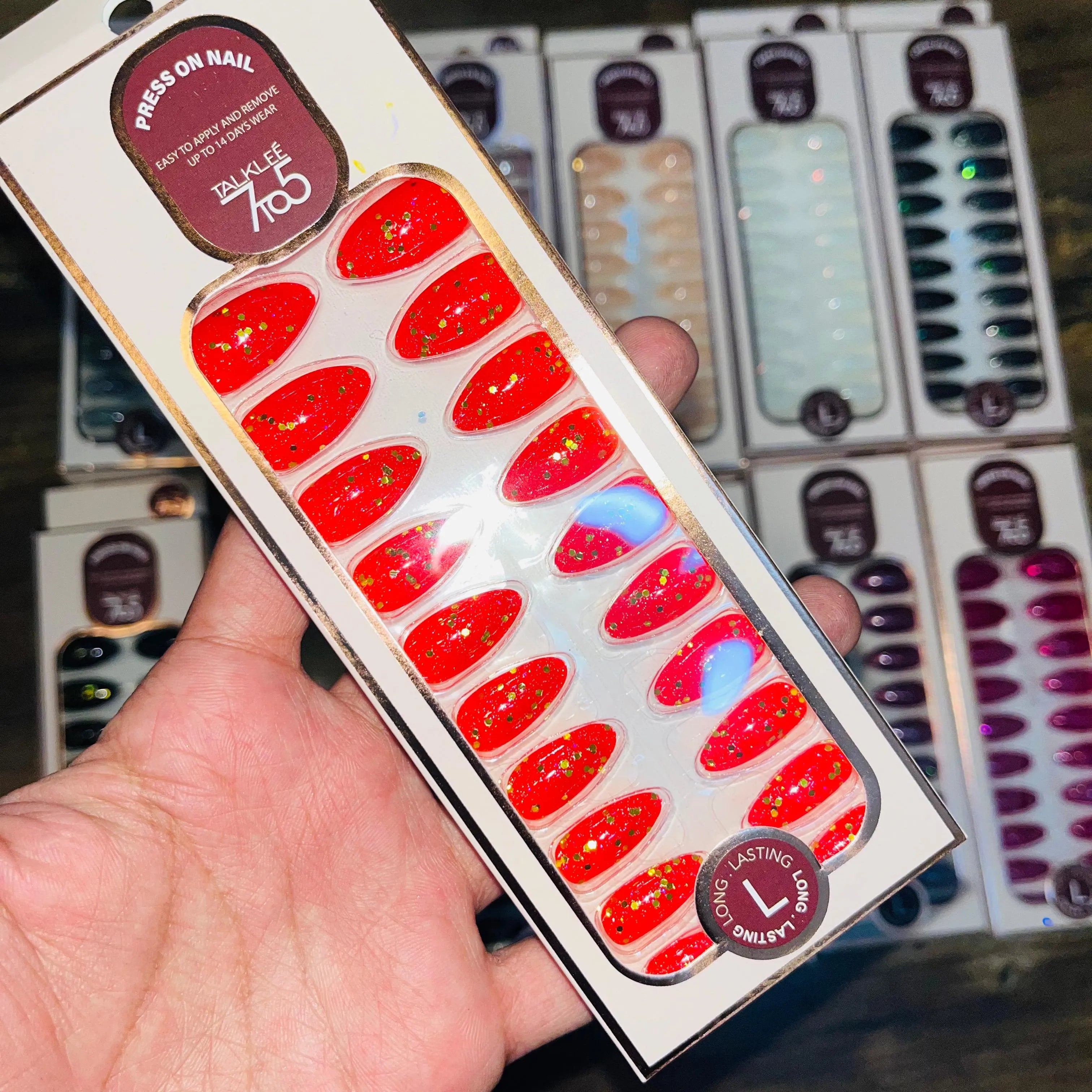 7To5 Talklee Press On nails Artifical Nails With Free Stickers