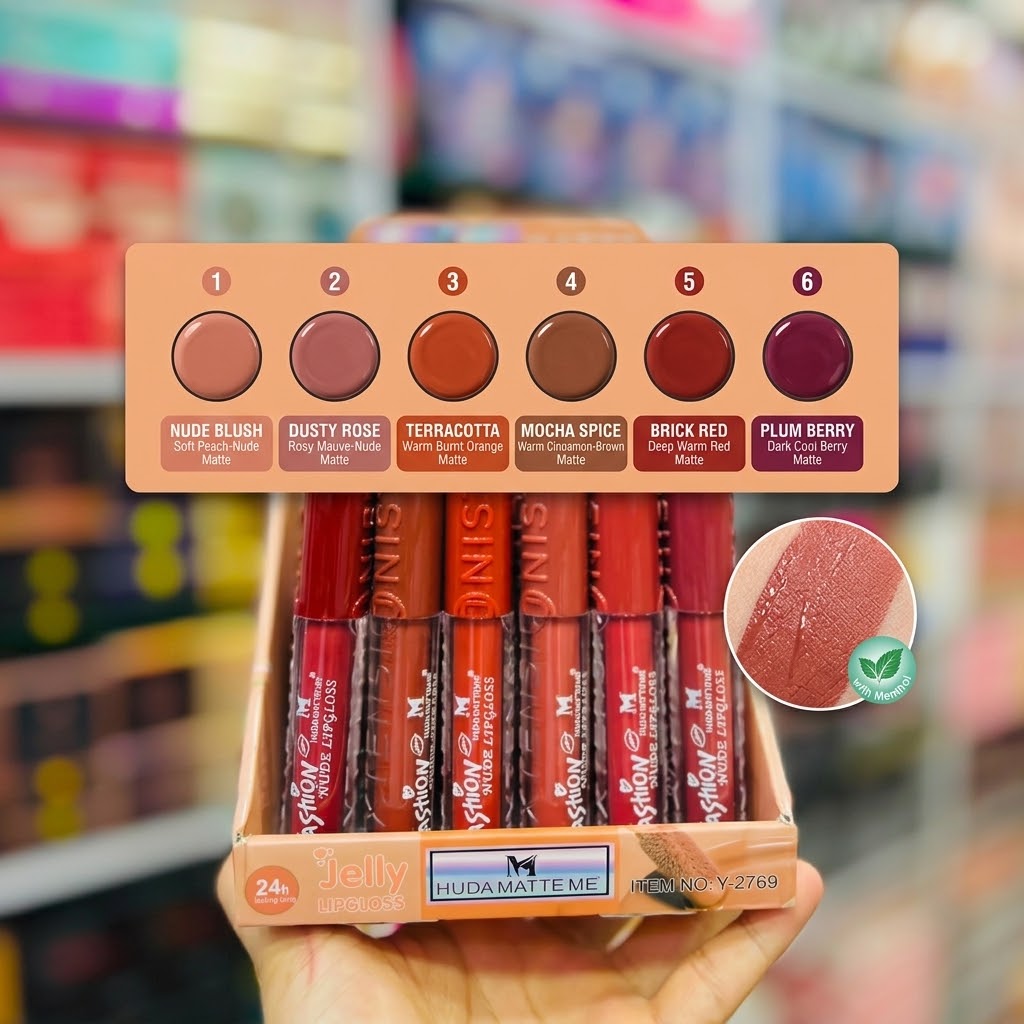 Huda Matte Me Nude lip gloss
