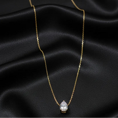 Stainless Steel Almond Style Stone Chain