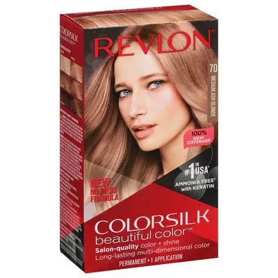 REVLON (Italy) 70 Medium Ash Blonde 3D Hair Color