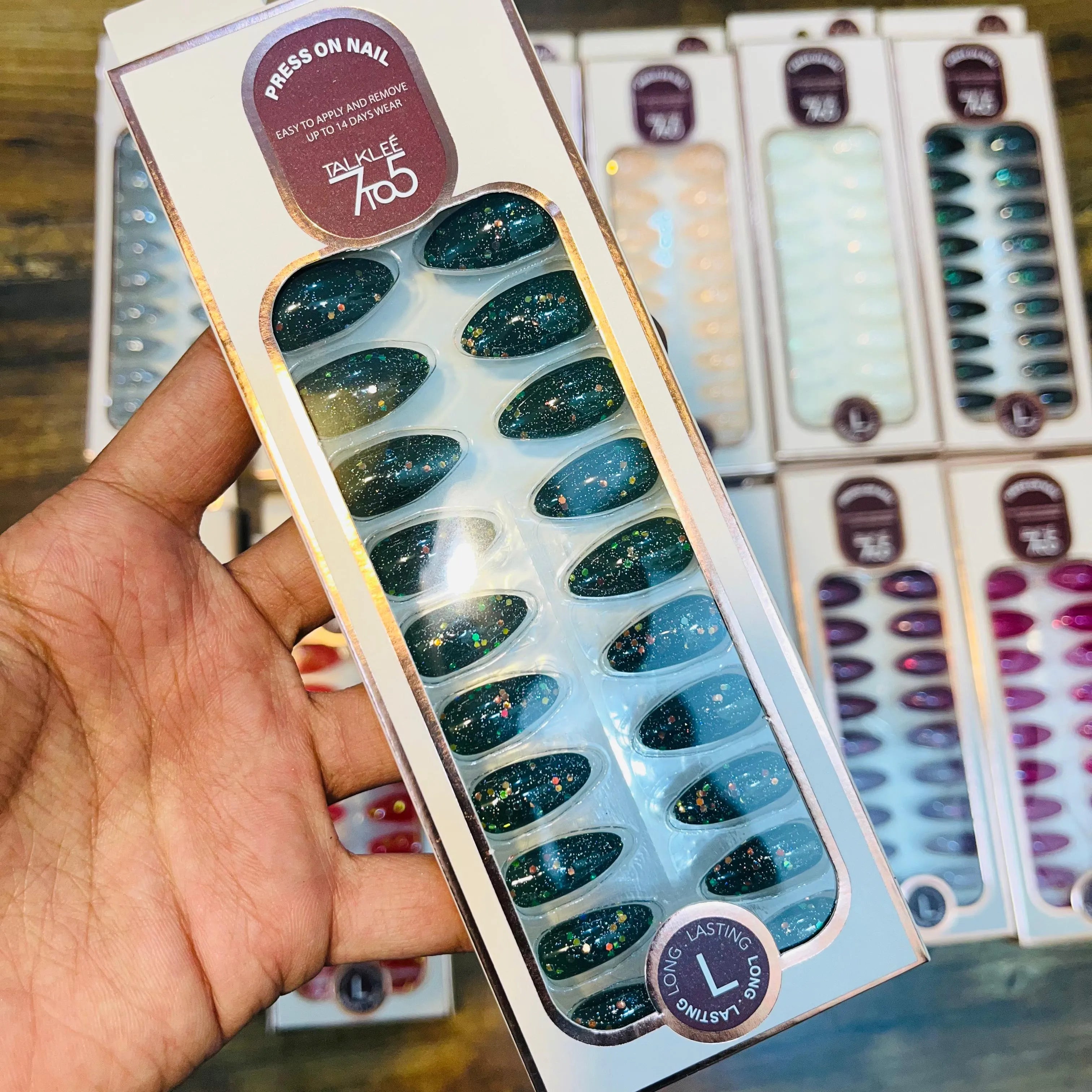 7To5 Talklee Press On nails Artifical Nails With Free Stickers