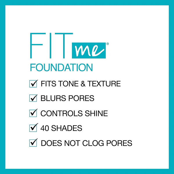 Maybelline New Fit Me Matte + Poreless Liquid Foundation Spf 22 - 30ml