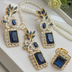 Zircon Combo Party Set – High Quality Rectangle Shape Jewelry