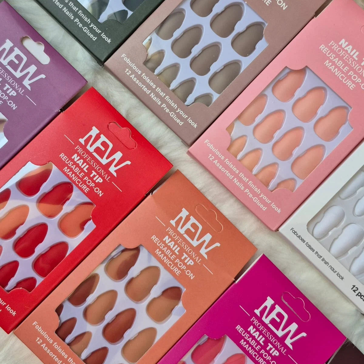 New Professional Nail Tip Reusable Pop On Manicure Nails