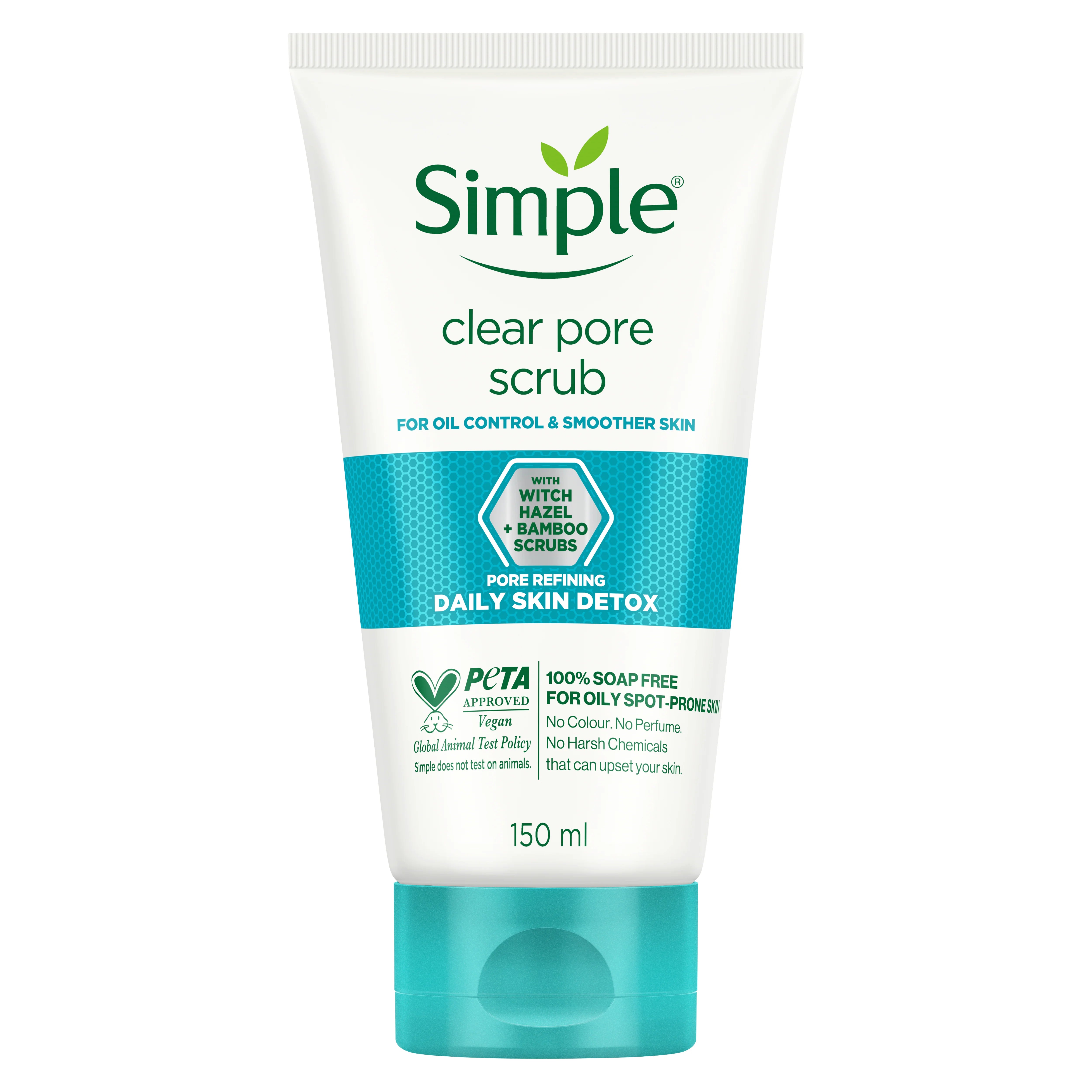 Simple Daily Skin Detox Pore Polishing Face Scrub - 150ml