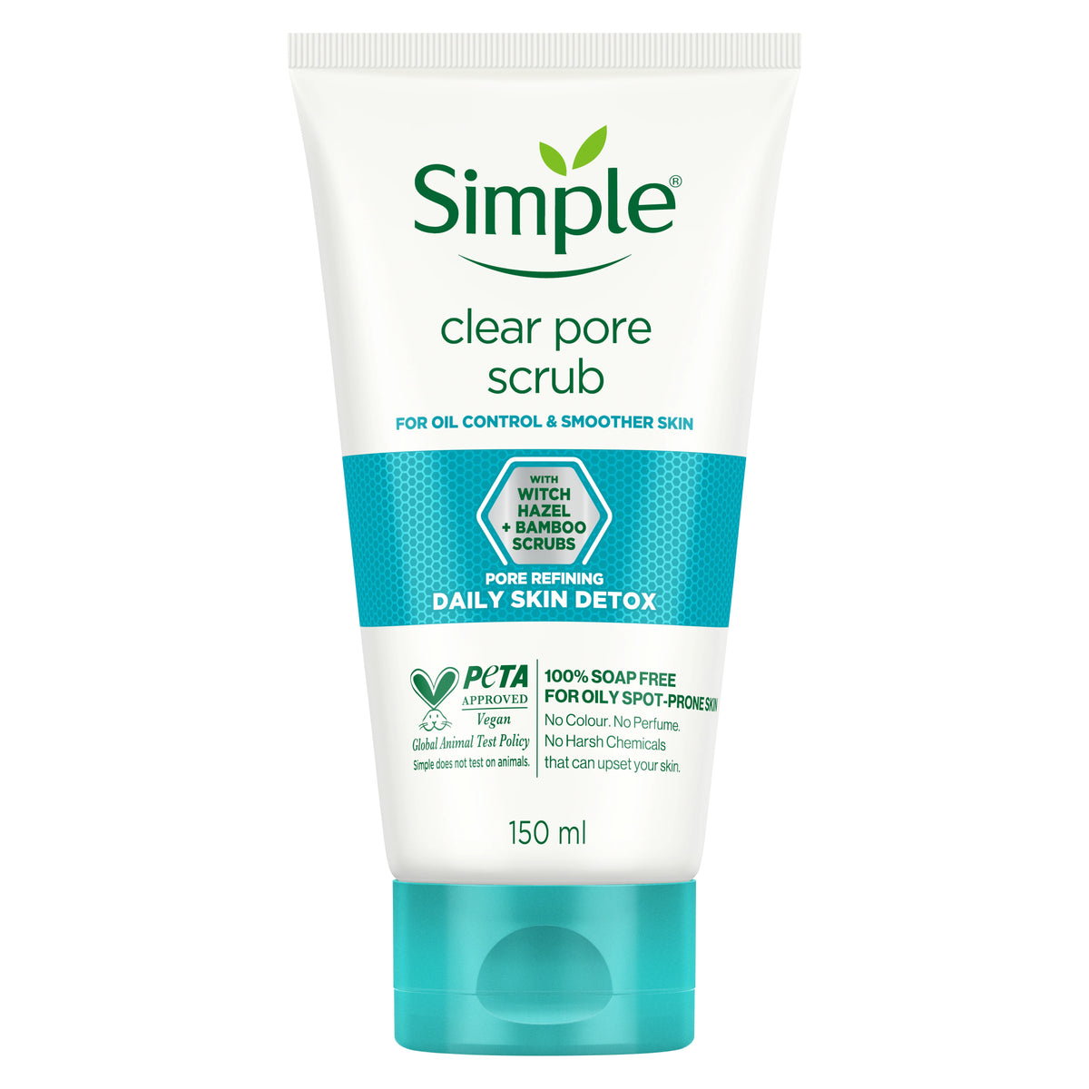 Simple Daily Skin Detox Pore Polishing Face Scrub - 150ml