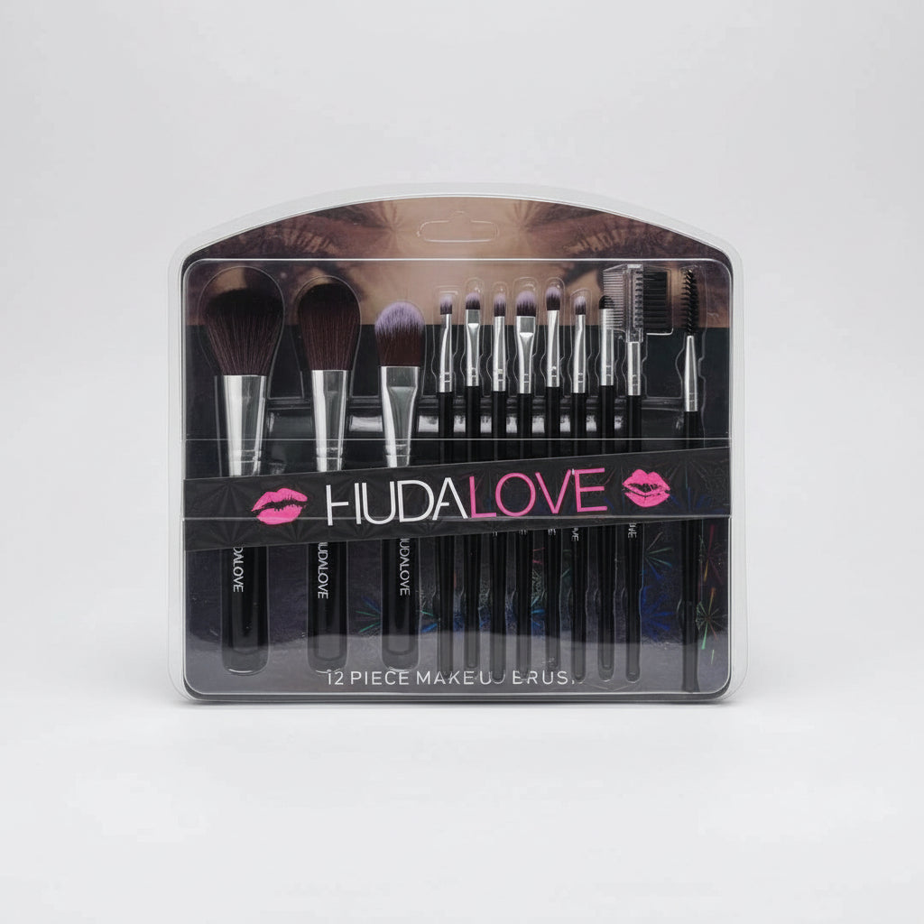 HudaLove 12-Piece Makeup Brush Set