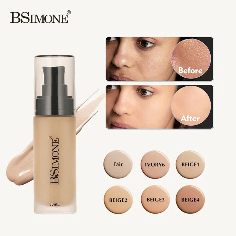 BSimone Long-Lasting High Coverage Foundation-30ml