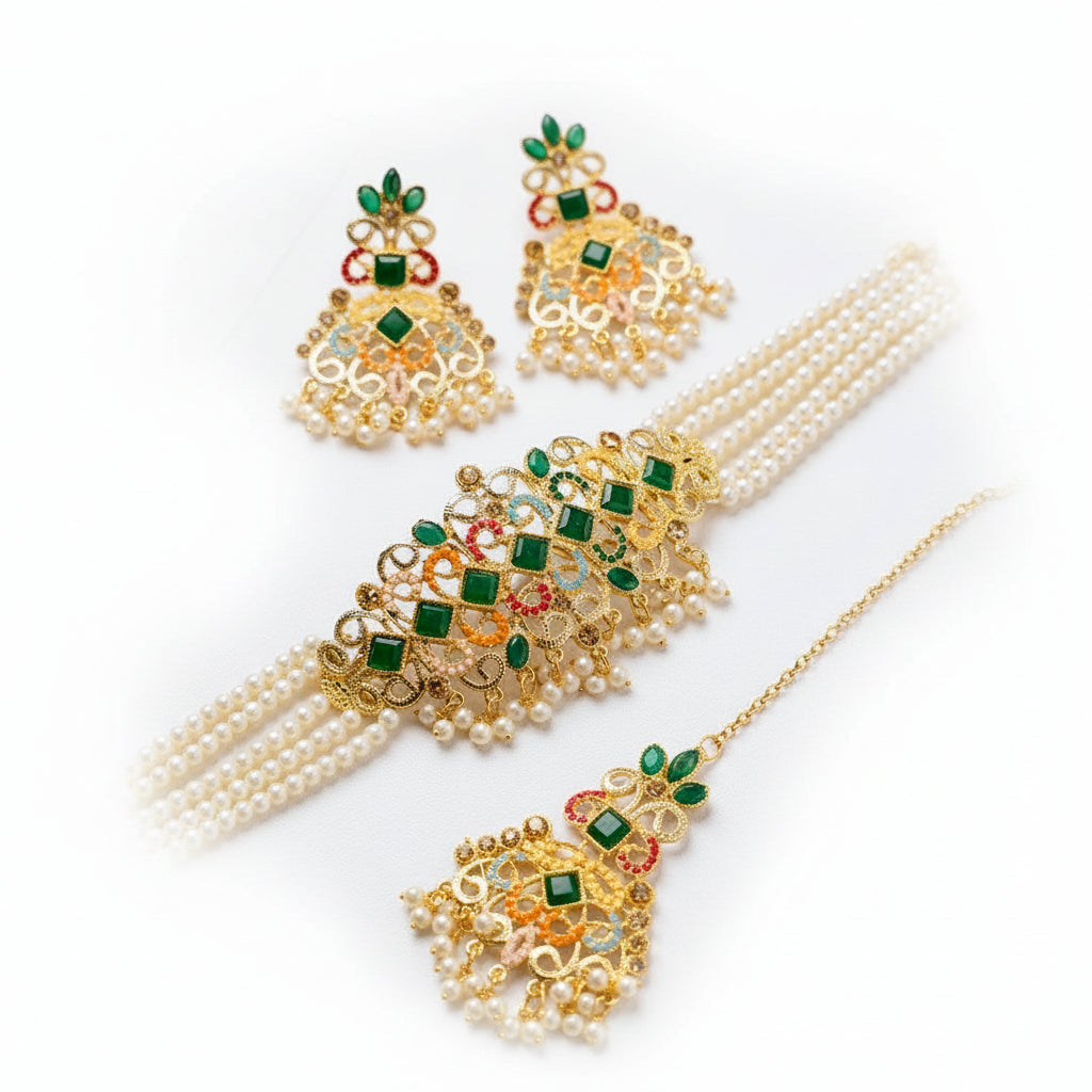 MALTI 9 Ratan choker set