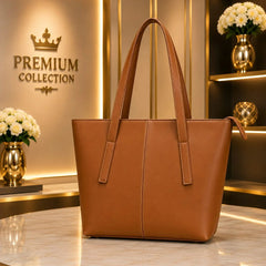Premium Collection Classic Leather Tote Bag