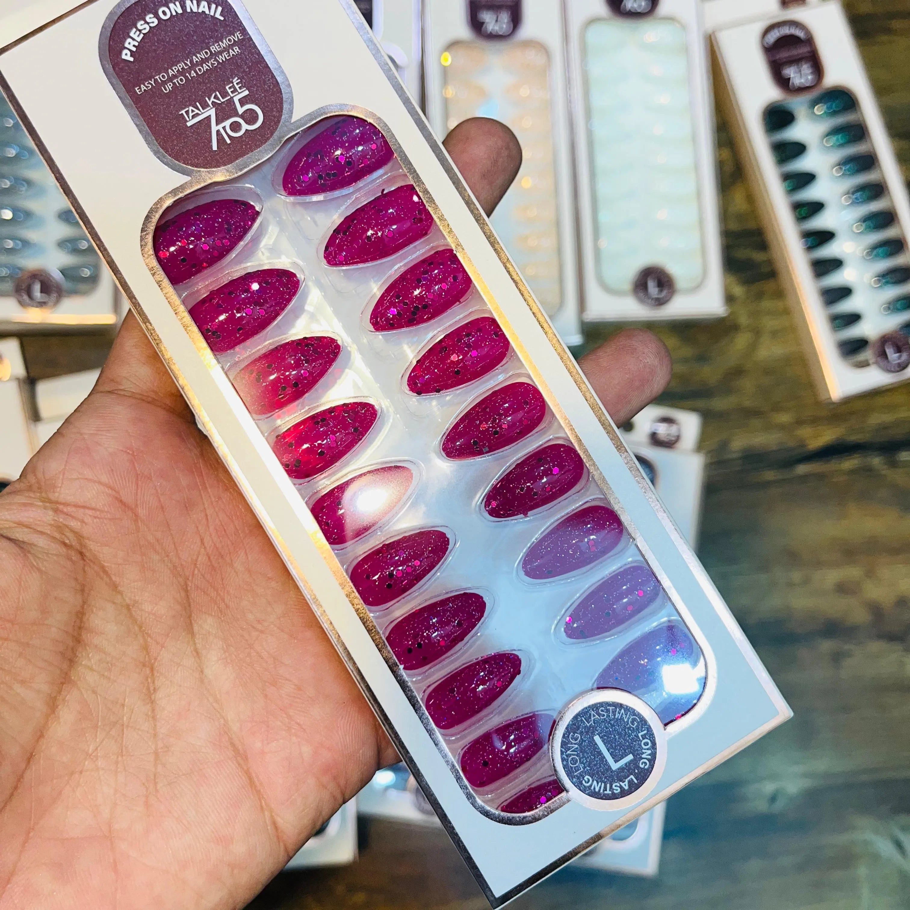 7To5 Talklee Press On nails Artifical Nails With Free Stickers