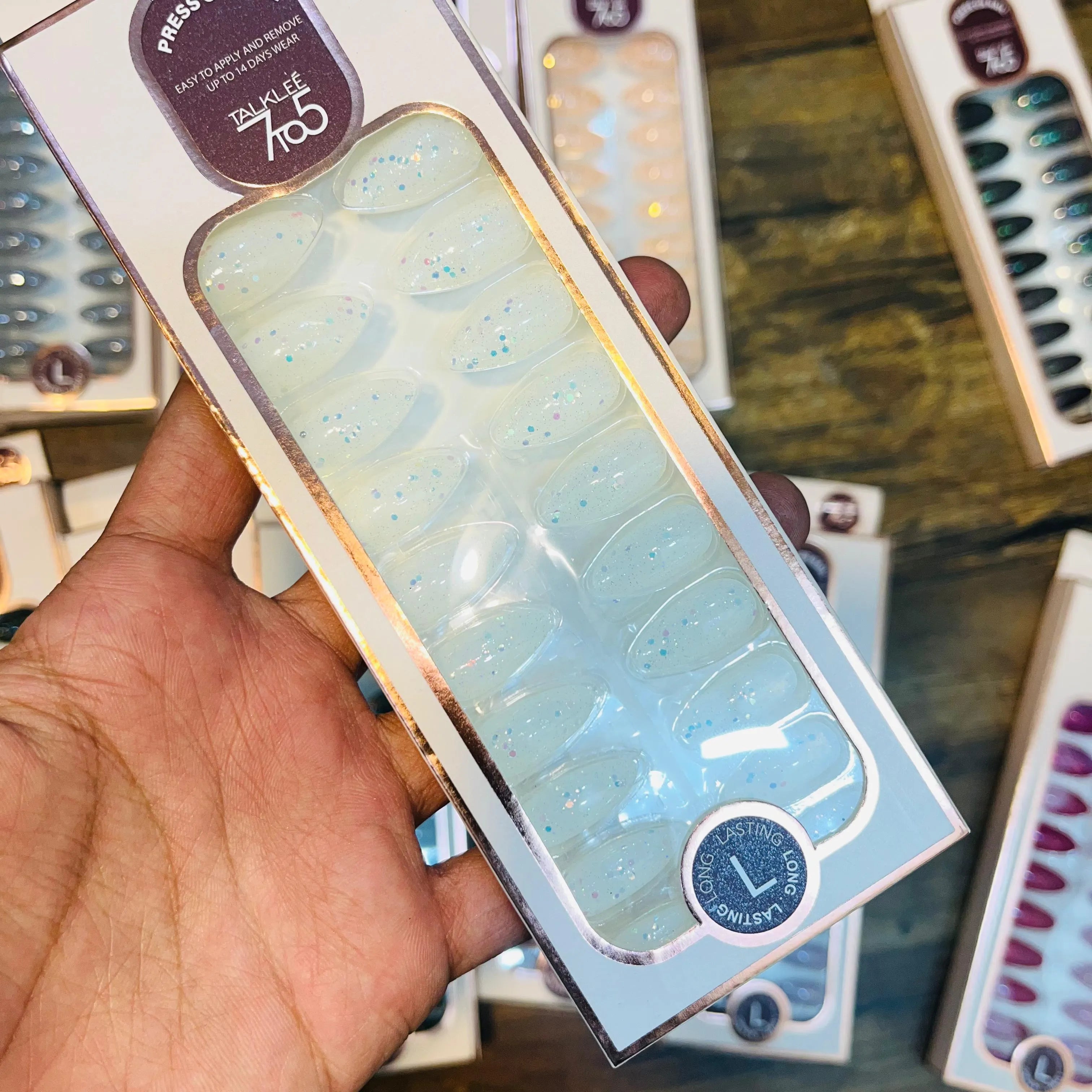 7To5 Talklee Press On nails Artifical Nails With Free Stickers