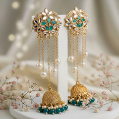 Kashmiri Long Jhumki Earrings – Luxury Style