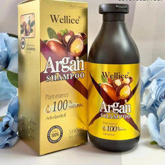 Wellice 100% Natural Anti Dandruff Argan Oil Shampoo - 500ml