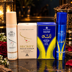 Perfume & Body Spray – Secret & Afshan - Deal of 4Pcs