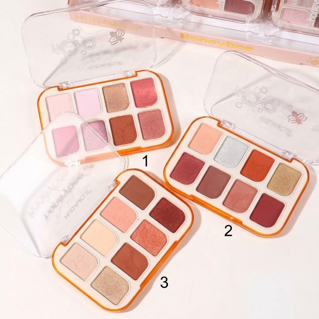 HUDAMOJI Honey Bee Eyeshadow Palette - 8 Colors