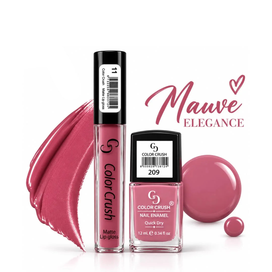 Color Crush Matte Lip Gloss & Quick Dry Nail Polish