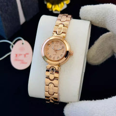 FT – Elegant Small-Dial Gold-Tone Women's Quartz Watch