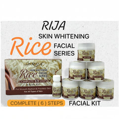 RIJA Skin Whitening Rice  FACIAL KIT -  Pack Of 6