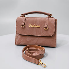 Fashion Marble Print Flap Top Handle Crossbody Bag with Shoulder Strap