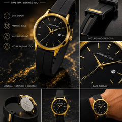 Universe Point Minimalist Silicone Strap Quartz Watch