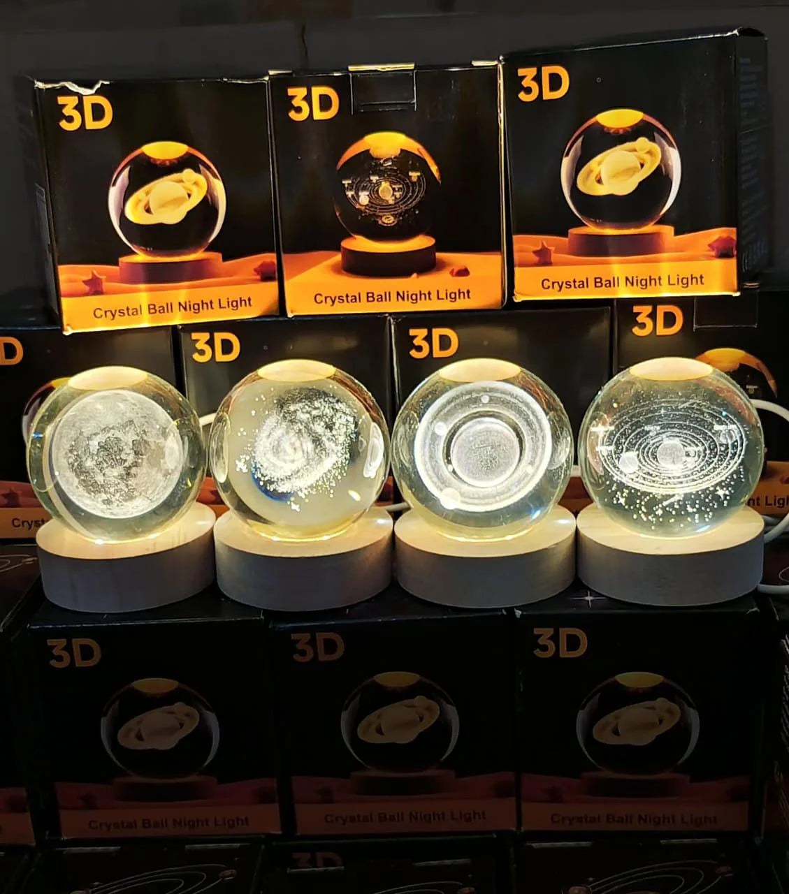 Glowing Crystal Ball Night Lamp