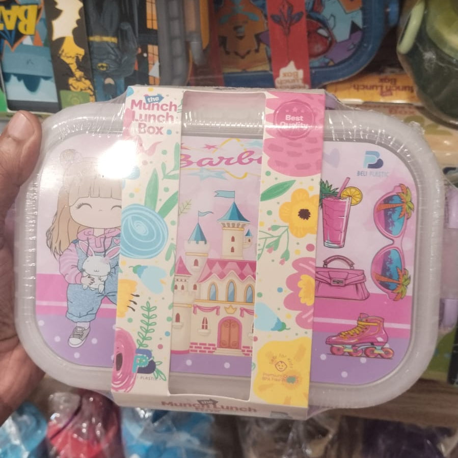 Cartoon brand character-themed plastic and stainless steel Lunch Box