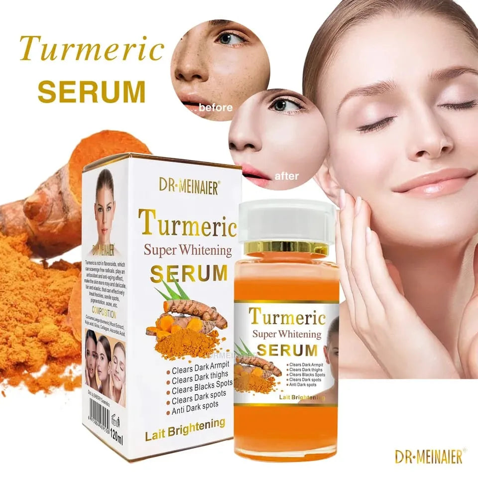 DR.MEINAIER Turmeric Whitening Hydrating Brightening And Wrinkle Remover Face Serum - 120ml
