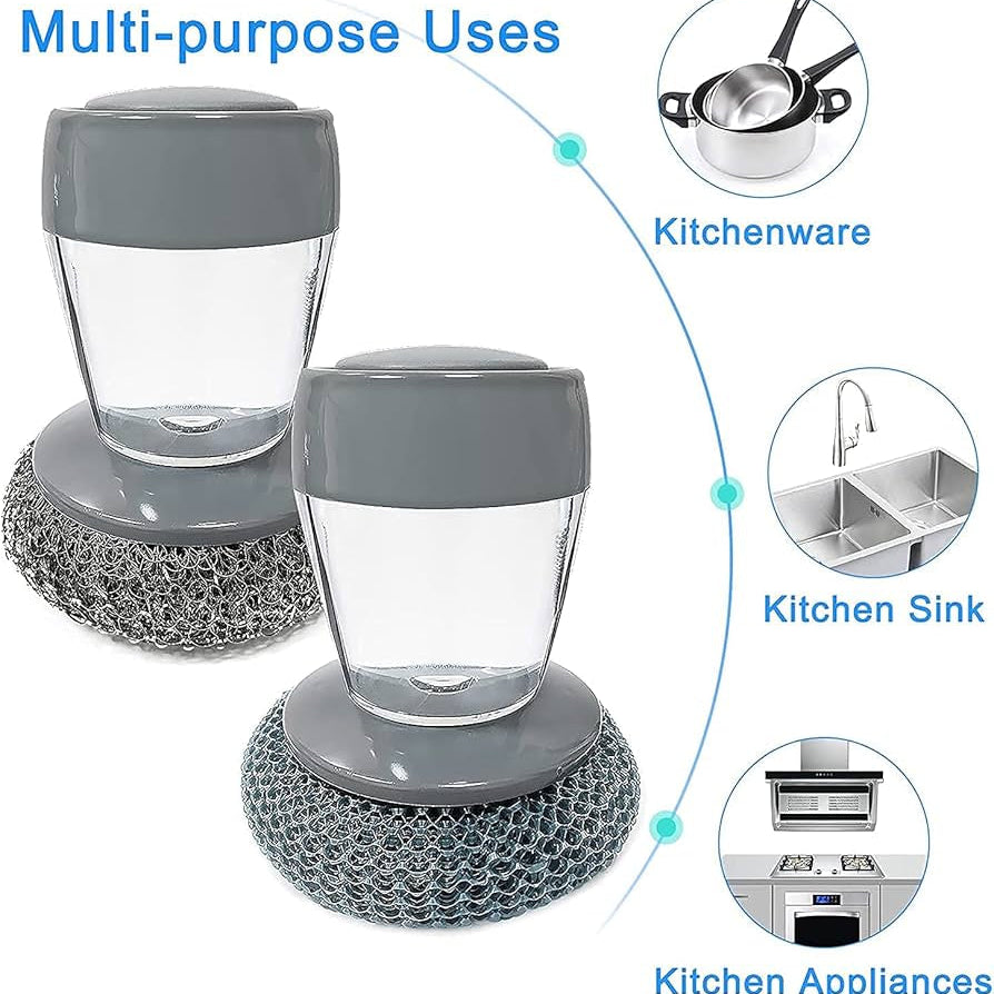 Kitchen Soap Dispensing Palm Brush – Each