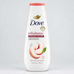 Dove Rebalance White Peach & Rice Milk Body Wash - 20 FL OZ / 591ml