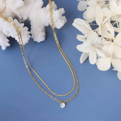 Stainless steel One stone zarcon anklet - Each