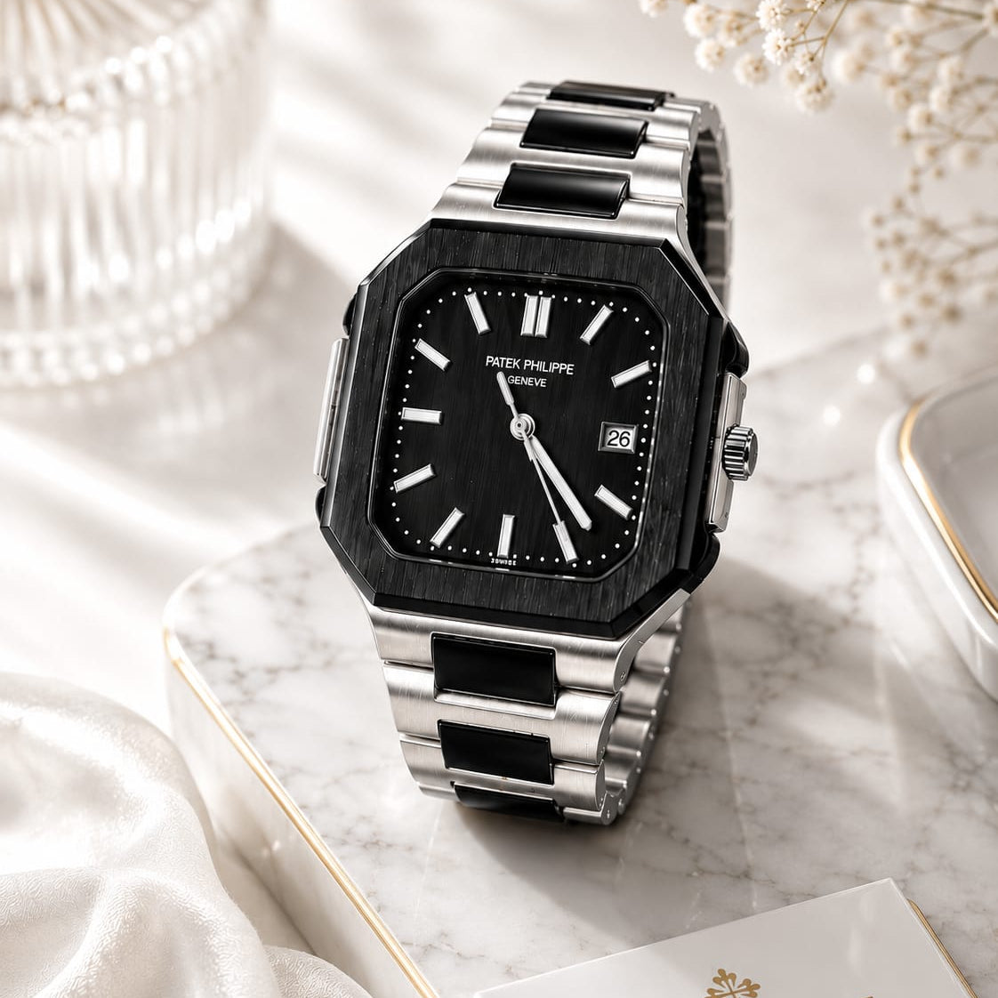 Patek Philippe Geneve Nautilus Style Watch - With Box