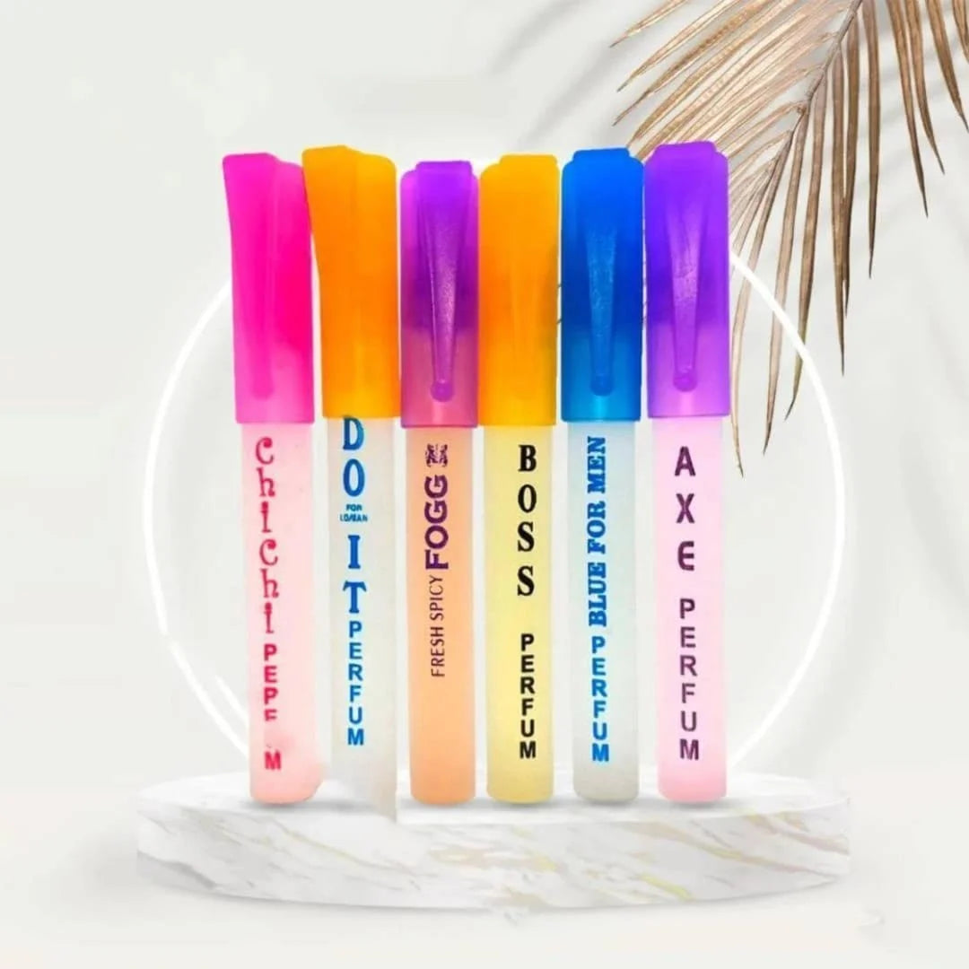 Mini Pocket Perfume Spray Set – Pack of 6