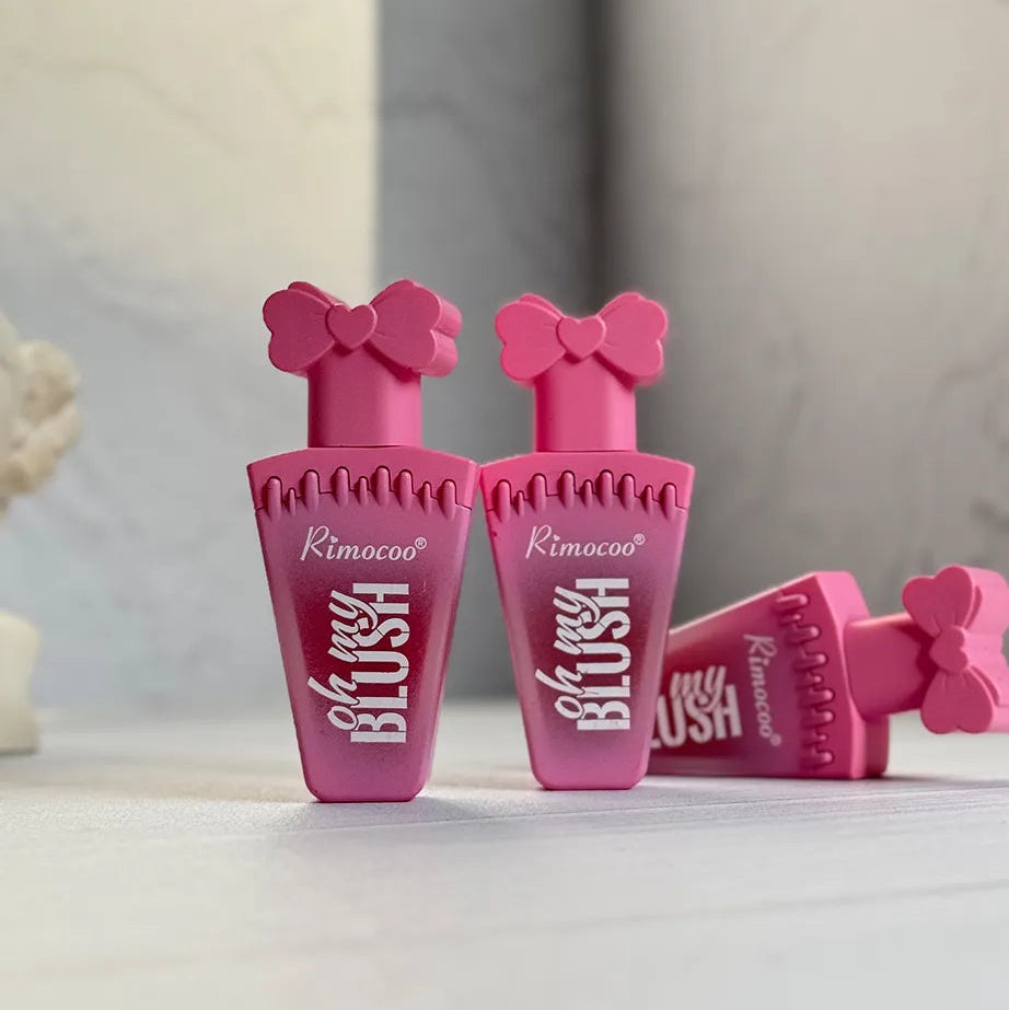 Rimocoo Oh My BLUSH - Pink bow-shaped cap